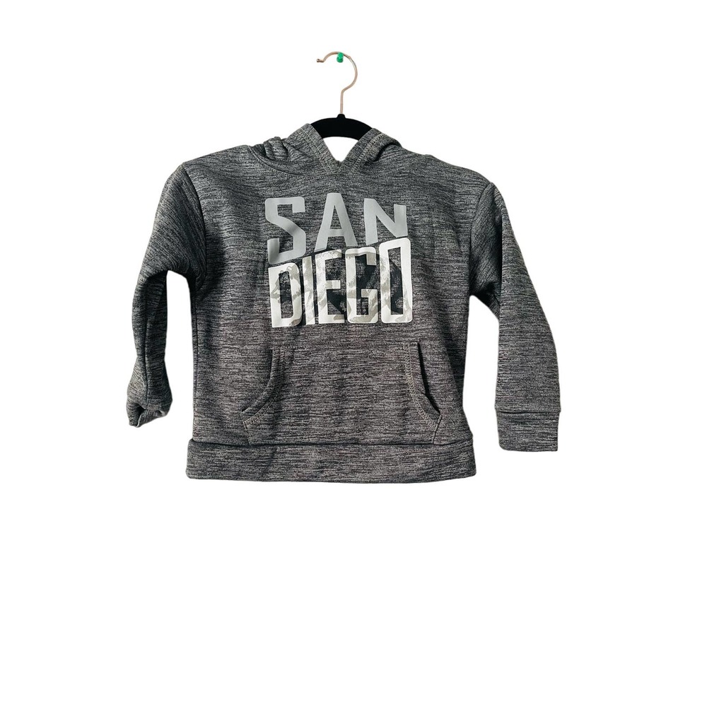 Toddler Boys San Diego Grey Sweatshirt Hoodie size 5T